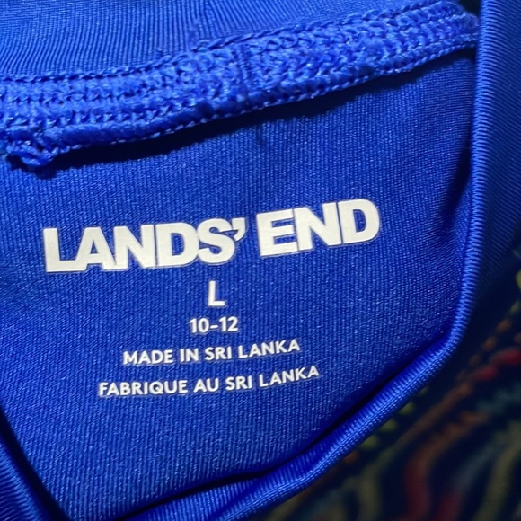 Lands’ End Girls Rash Guard Swim Top - Picture 6 of 7